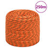 vidaXL Boottouw 8 mm 250 m polypropyleen oranje
