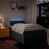 vidaXL Boxspring met matras stof blauw 120x190 cm