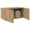 vidaXL Wandkast artisanaal eikenkleurig 80 x 42.5 x 40 cm Bewerkt hout