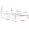 vidaXL Bedframe "Dover" 80x200 cm fluweel donkergrijs
