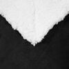 vidaXL Gooi Deken Zwart 240 x 270 cm Fleece