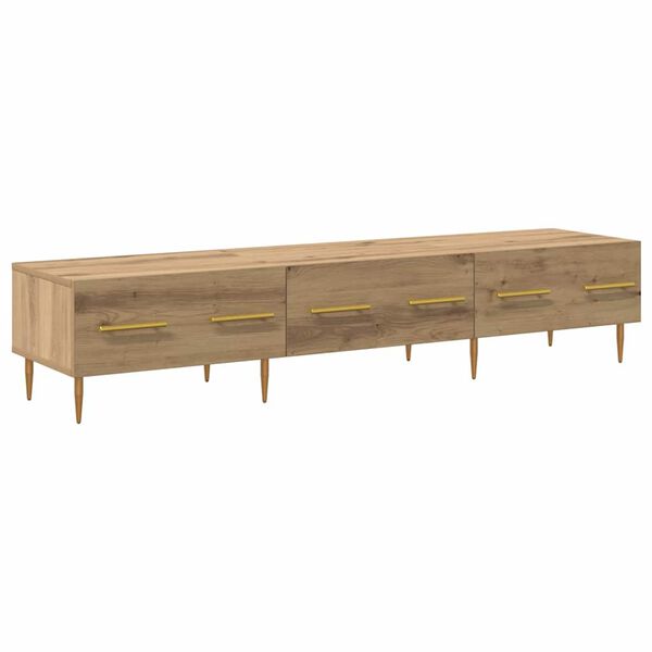 vidaXL TV-kast met lade Artisan Eiken 150 x 36 x 30 cm Bewerkt hout