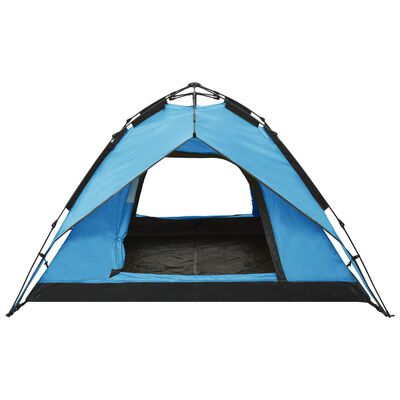 vidaXL Tent pop-up 2-3 persoons 240x210x140 cm blauw