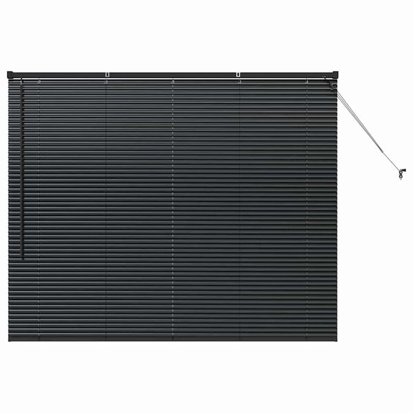 vidaXL Venetiaanse Jaloezie&euml;n Zwart 130 x 160 cm Aluminium