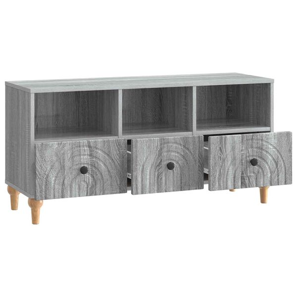 vidaXL TV-kast Grijze Sonoma 102 x 34,5 x 50 cm Geconstrueerd hout