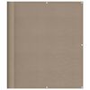 vidaXL Balkonscherm 120x1000 cm 100% oxford polyester taupe