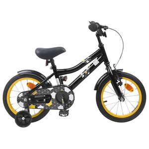 vidaXL Kinderfiets 12 Inch voor 2-4 jaar oud Zwart