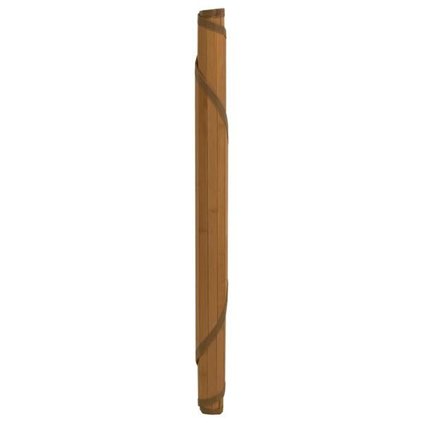 vidaXL Vloerkleed rond 100 cm bamboe bruin