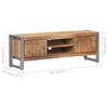 vidaXL Tv-meubel 120x30x40 cm ruw mangohout