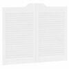vidaXL Draaideuren louvredesign 1-paar 80x100 cm wit