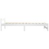 vidaXL Bedframe massief grenenhout wit 100x200 cm