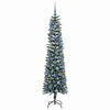 vidaXL Kunstkerstboom met 300 LED Groen 180 cm PVC en Plastic en Staal