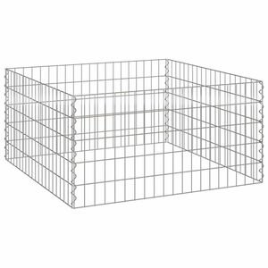 vidaXL Vierkante Composter 100 x 100 x 50 cm IJzer