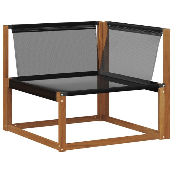 vidaXL Buiten Hoek Sofa Massief Acaciahout Naturel