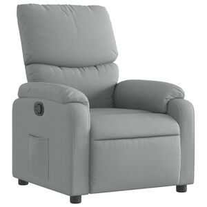vidaXL Relaxfauteuil lichtgrijze stof