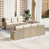 vidaXL Tuin Sofa Set Beige 55 x 55 x 37 cm poly rattan