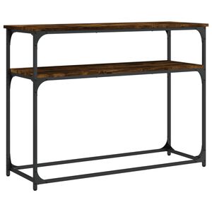 vidaXL Wandtafel 100x35,5x75 cm bewerkt hout gerookt eikenkleurig
