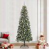 vidaXL Kunstkerstboom met 300 LED Groen 240 cm PVC en Plastic en Staal