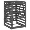 vidaXL Containerberging 84x90x128,5 cm massief grenenhout grijs