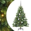 vidaXL Kunstkerstboom met 150 LED met standaard Groen 120 cm PE en PVC