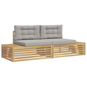 vidaXL Buiten bankenset met kussen Wit 230,5 x 83 x 73 cm Polyester