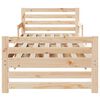 vidaXL Bedframe met hoofdeinde Bruin 80 x 200 cm Bewerkt hout