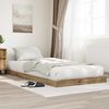 vidaXL Vloer bedframe Artisan Eiken 80 x 200 cm Bewerkt hout