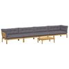 vidaXL 5 Stuk Garden Pallet Sofa Units Massief Acaciahout Licht Bruin