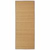 vidaXL Tapijt rechthoekig 120x180 cm bamboe bruin