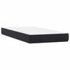 vidaXL Boxspring met matras en LED fluweel zwart 100x210 cm