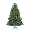 vidaXL Kunstmatige Inklapbare Kerstboom Groen 240 cm PVC en Metaal