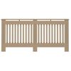 vidaXL Radiatorafdekking 2 pcs Bruin 172 x 19 x 81,5 cm Bewerkt hout