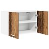 vidaXL Hangkast 2 pcs Oude Hout en Wit 60 x 31 x 40 cm Bewerkt hout