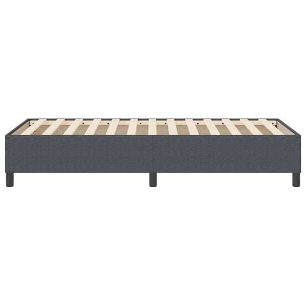 vidaXL Platform bedframe Donkergrijs 90 x 190 cm Stof