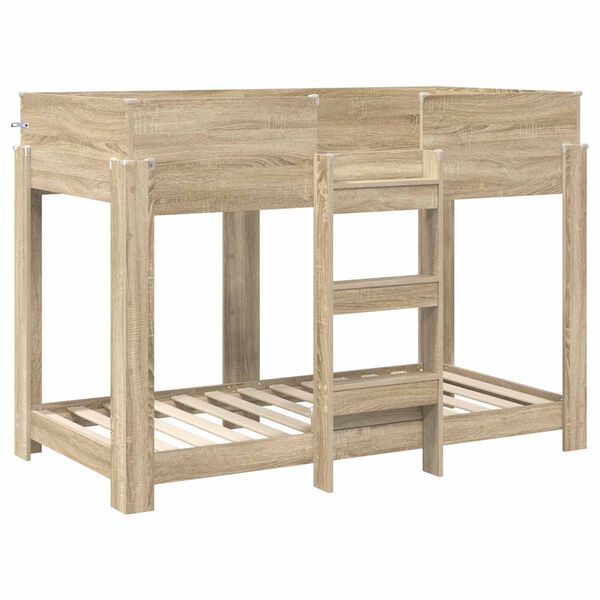 vidaXL Bunk Bed voor Kinderen Sonoma Eiken 80 x 160 cm Bewerkt hout