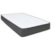 vidaXL Boxspring stof donkergrijs 140x200 cm