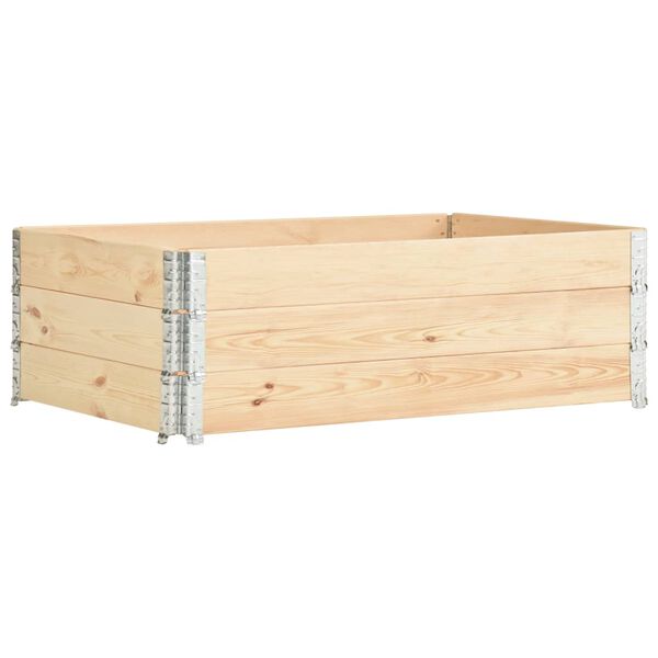 vidaXL Palletopzetrand 3 st 50x150 cm massief grenenhout