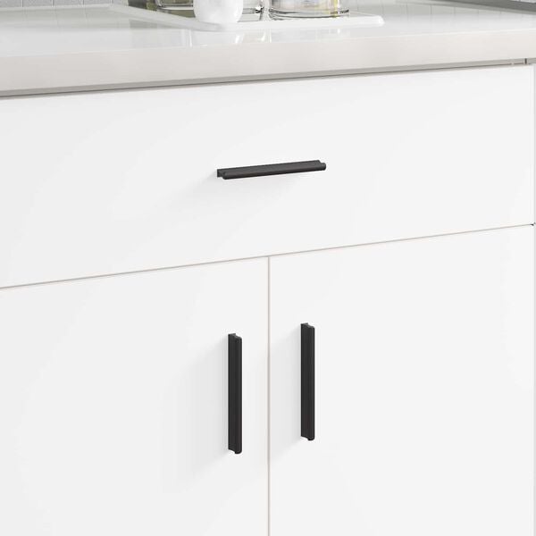 vidaXL Handvat 12 pcs Zwart 106 x 7,4 x 15,5 mm Aluminium