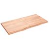 vidaXL Tafelblad 120x60x(2-4)cm behandeld massief eikenhout lichtbruin