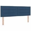 vidaXL Boxspringbed met matras met hoofdeinde Blauw 140 x 190 cm Stof