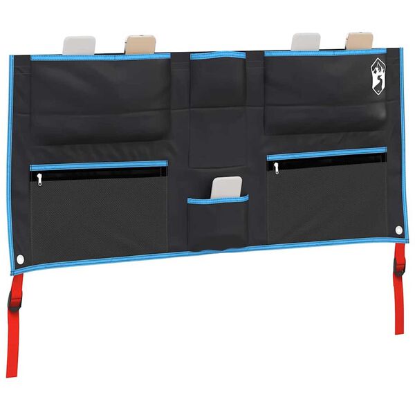 vidaXL Opslagtas met opslag Zwart en Blauw 98 x 47 cm Oxford