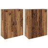 vidaXL Wandkast 2 pcs Oudhout 69,5 x 34 x 90 cm Bewerkt hout