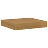 vidaXL Wandplank met opslag 2 pcs Beige 23 x 23,5 x 4 cm Bewerkt hout