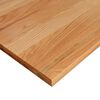 vidaXL Bureaublad rechthoekig 240x80x4 cm massief eikenhout lichtbruin