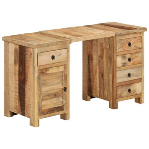 vidaXL Bureau 140x50x77 cm massief mangohout