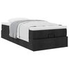 vidaXL Ottoman bed met matras 90x200cm stof zwart