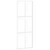 vidaXL Schuifdeur 76x205 cm gehard glas en aluminium wit