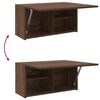 vidaXL Badkamerwandkast 60x25x30 cm bewerkt hout bruin eikenkleur