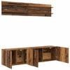 vidaXL TV Eenheden Wandgemonteerd 6 pcs Oud hout Bewerkt hout