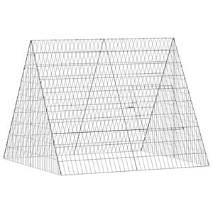 vidaXL Konijnenkooi zilver 110 x 100 x 85 cm Gegalvaniseerd staal